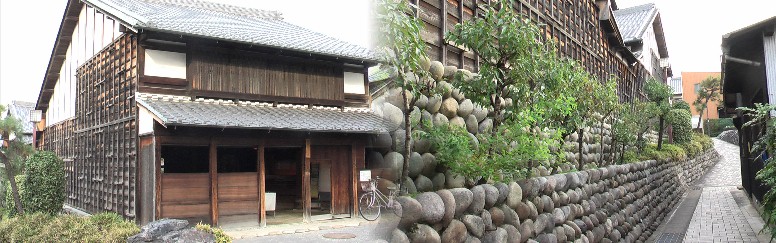 問屋記念館と建物外構。 問屋記念館