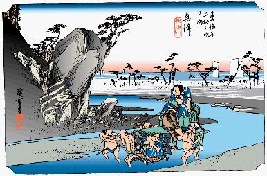 東海道五十三次、興津宿（その１）