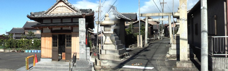 左：愛宕・十王堂 右は愛宕神社。隣同士です。ここまでは佐屋街道に沿って編集したものです。