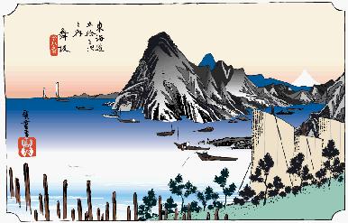 東海道五十三次、舞阪宿(その２)