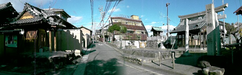 箱根社。 尾張松葉城があったとされます。また 慈雲寺 リンク：城郭写真記録・尾張松葉城