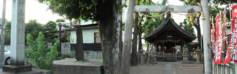 尾張國 丹羽長秀邸 とすぐ北の児玉白山稲荷社。 関連丹羽長忠の屋敷跡