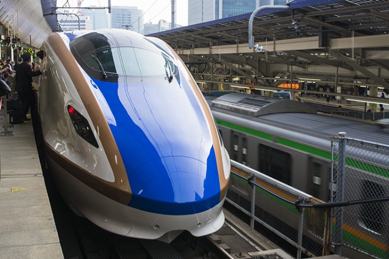 北陸新幹線・「かがやき」フリー写真素材・フォトック はくたかW7系 軽井沢→長野/ 北陸新幹線 高崎から横川まで信越線