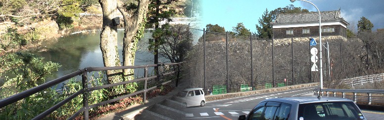 亀山城と外堀