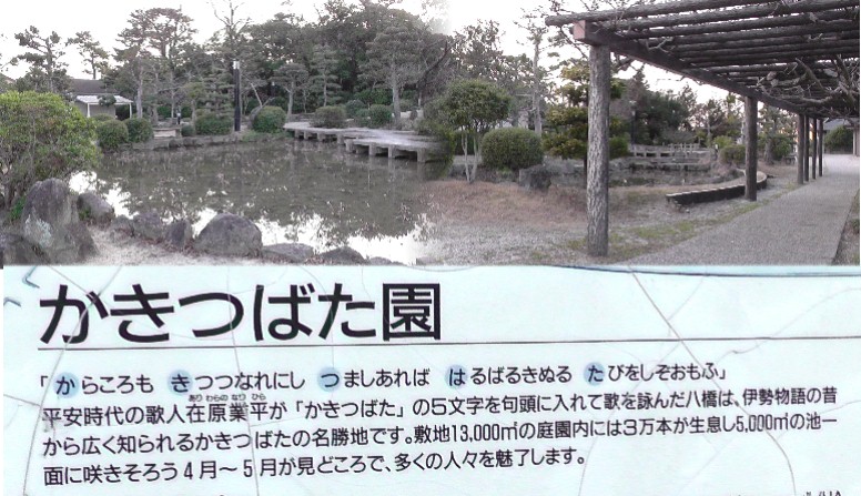 訪れる人の姿も見えない真冬のかきつばた園の佇まい。