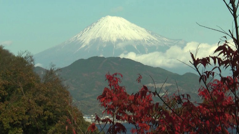 薩垂峠から富士山を撮る１。
