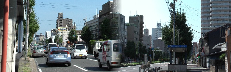 志賀本通駅。左:東 平安通~ナゴヤドーム矢田方面、右:西 黒川~市役所方面を撮る。