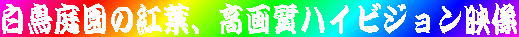 ファイルの読み込みまで少々(時間帯、システムなどにより20～50秒位)お待ちください。 このハイビジョン映像は過去に放映したものは保存しませんので順次切り替えて（ほぼ5日 ～１週間位）上映します この映像をご覧頂くには "Windows M