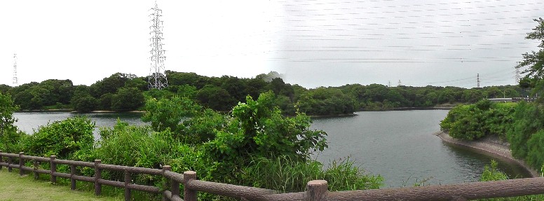 佐布里池の風景1 。 佐布里池撮影場所