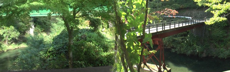 巴渕の風景。 贄川宿及び宮ノ越宿