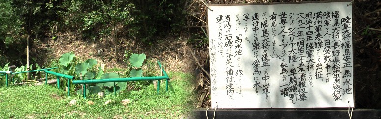 馬水池。