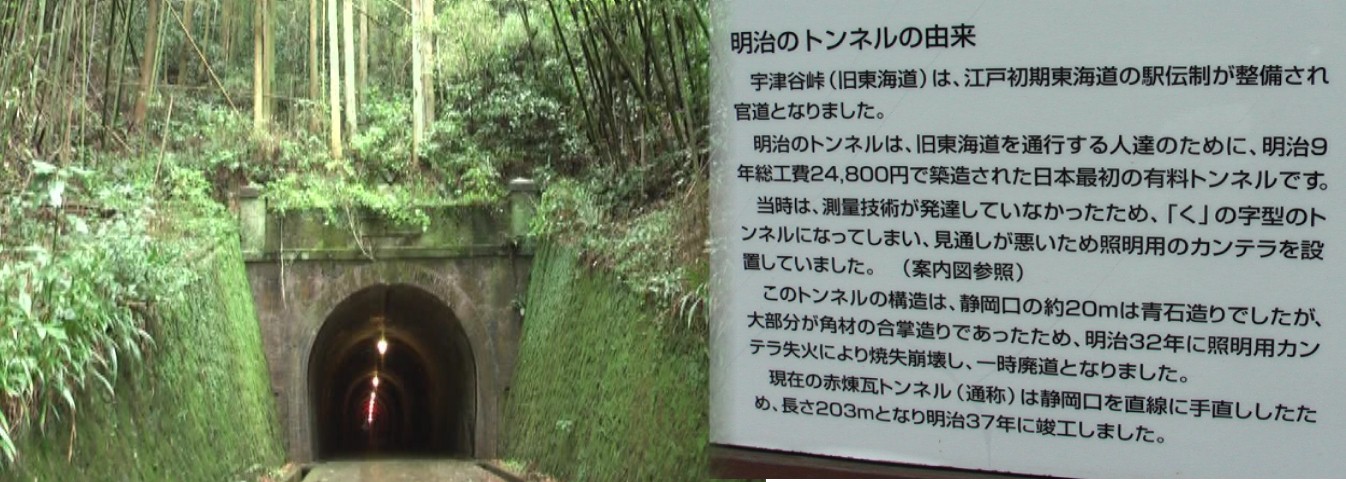 国指定:登録有形文化財 明治トンネルの入り口