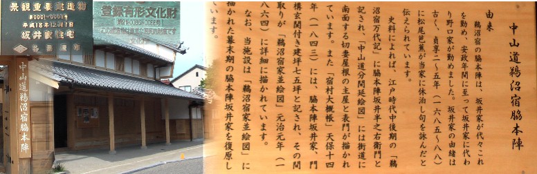 脇本陣跡。