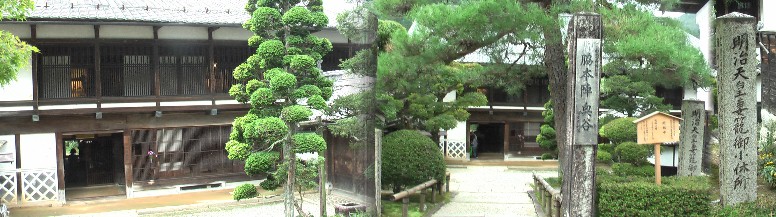 木曽檜をふんだんに使い明治１０年に建てられた豪壮な建築です。脇本陣、資料館説明文拡大